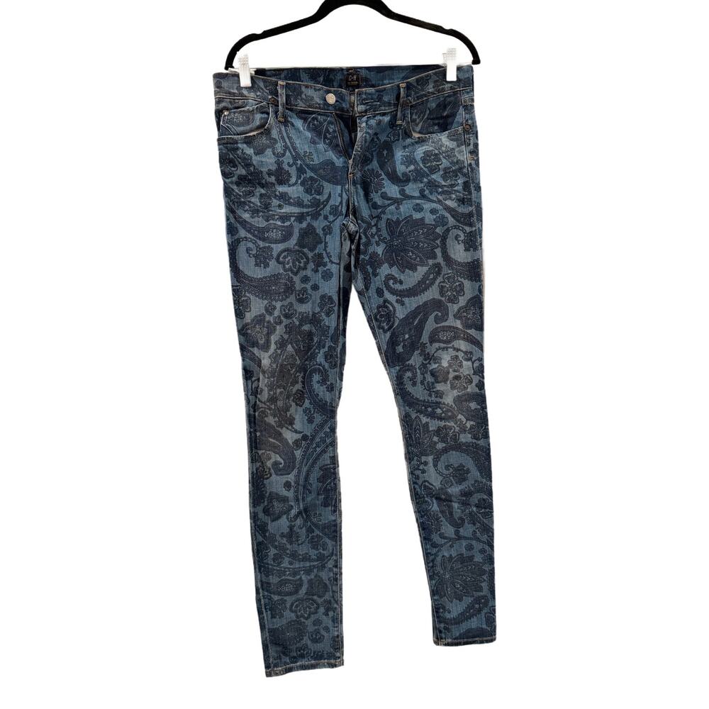 CITIZENS OF HUMANITY AVEDON JEANS Paisley Denim Women's Size Waist 30